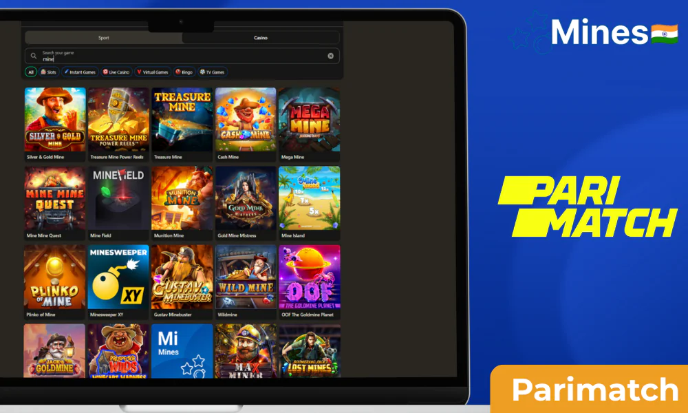 Parimatch Mines Game